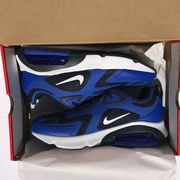MEN AIR MAX 200 RACER BLUE/WHITE OBSIDIAN - Picture 2 of 12
